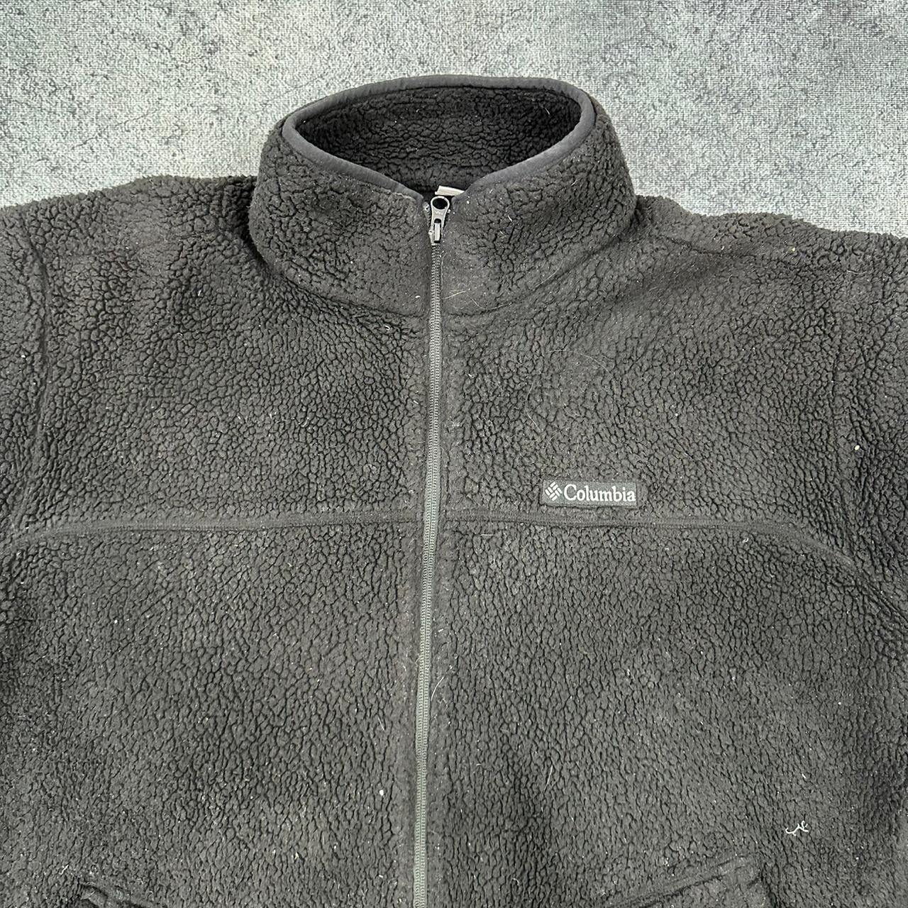 Columbia Fleece Jacke Teddy Zipper schwarz XL