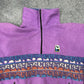 Salewa vintage crazy 80s Fleece Zip Sweatshirt lila L