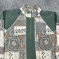 Vintage crazy 80s Fleece Zip Sweatshirt grün L