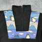 Vintage Pinguin Fleece Zip Sweatshirt Sweater schwarz S