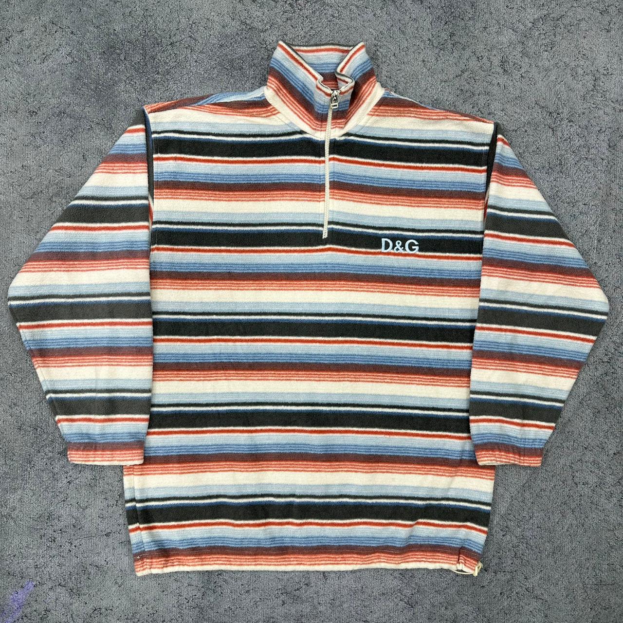 Dolce & Gabbana vintage 80s Fleece Zip Sweatshirt Sweater M