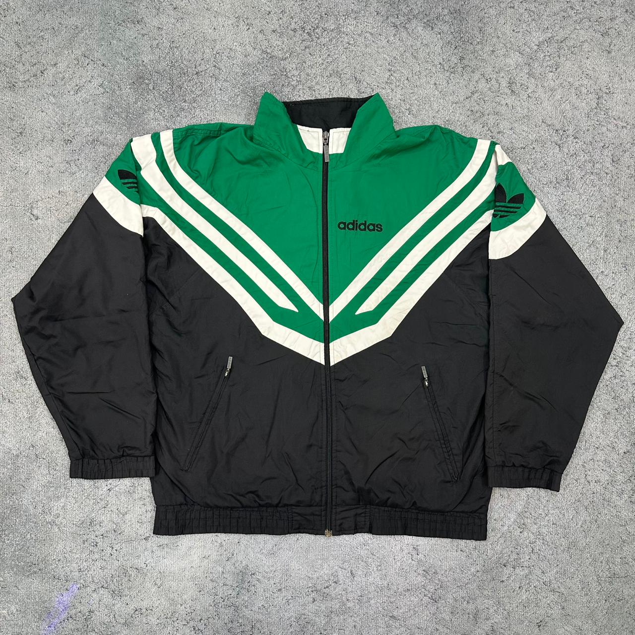 Adidas vintage Windbreaker Trackjacket Jacke grün L