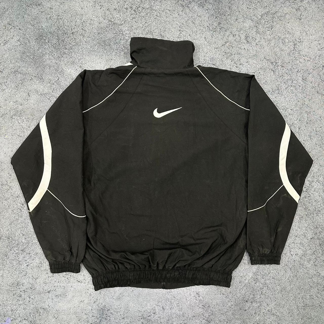 Nike vintage big Logo Trackjacket Windbreaker schwarz M