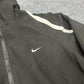 Nike vintage big Logo Trackjacket Windbreaker schwarz M