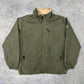 Nike ACG vintage 2in1 Wendejacke Fleece Softshell Jacke grün beige L