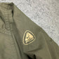 Nike ACG vintage 2in1 Wendejacke Fleece Softshell Jacke grün beige L