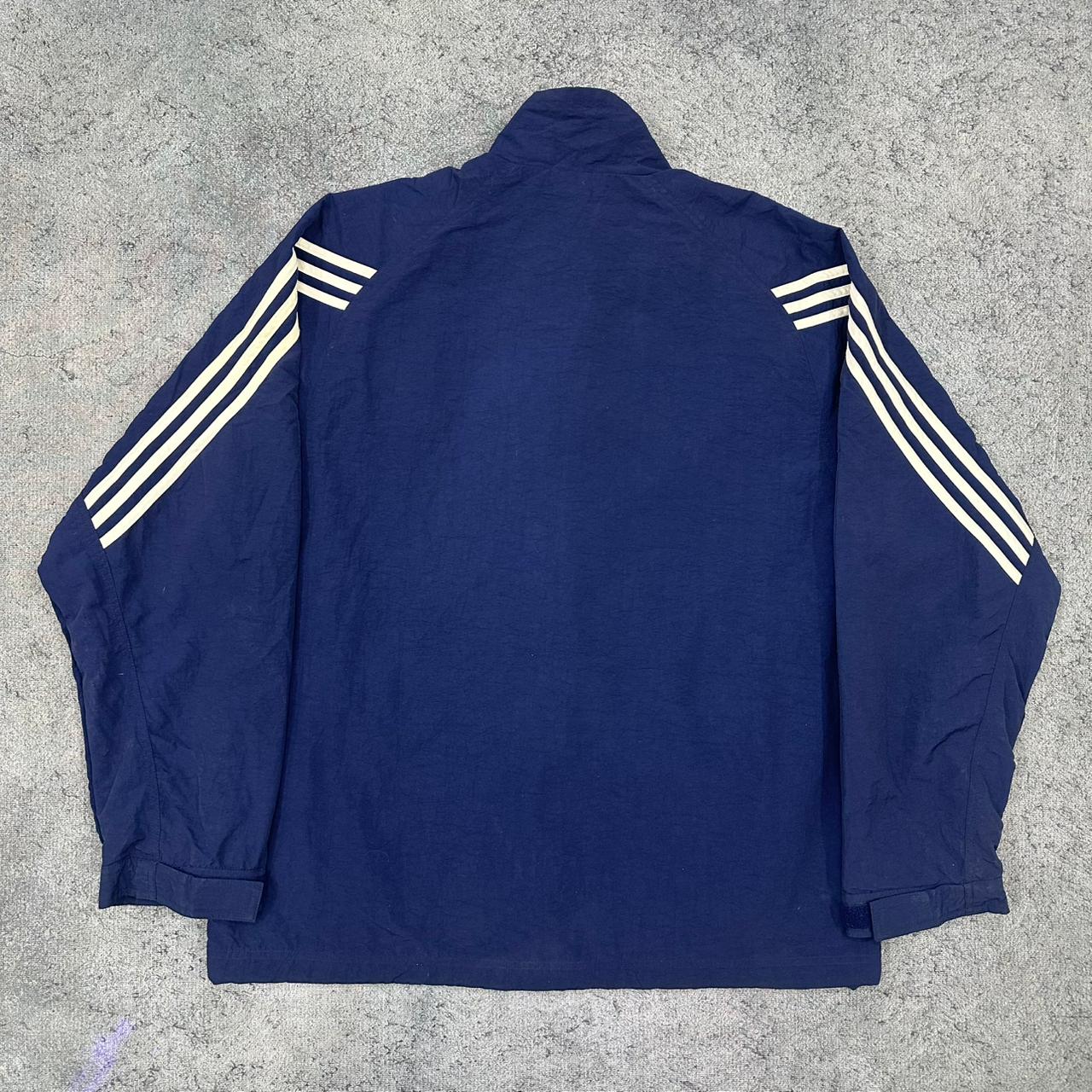 Adidas Olympia 2000s Norway vintage Windbreaker Trackjacket Jacke blau XL