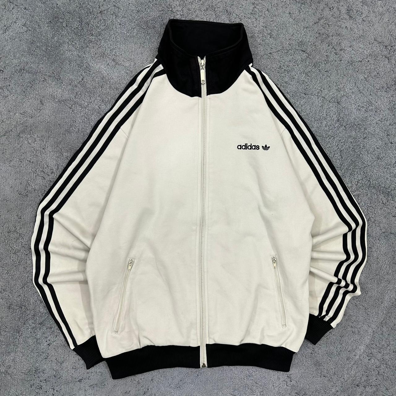 Adidas Originals vintage Zipper Sweatshirt weiß M
