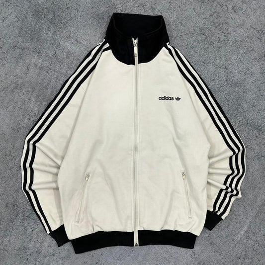 Adidas Originals vintage Zipper Sweatshirt weiß M