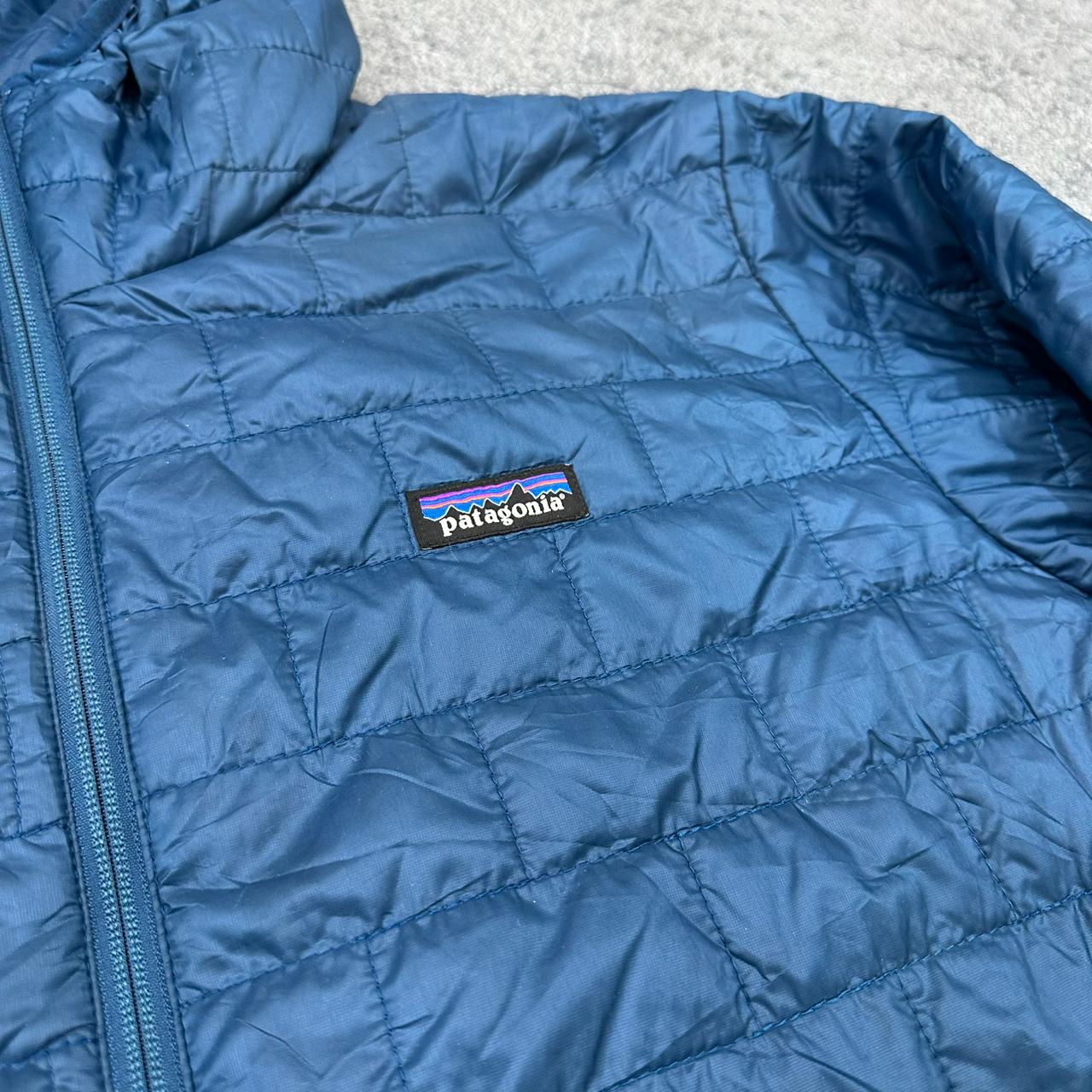 Patagonia gefütterte Jacke allwetter outdoor blau XL