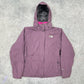 The North Face HyVent Allwetter Jacke gefüttert outdoor lila M