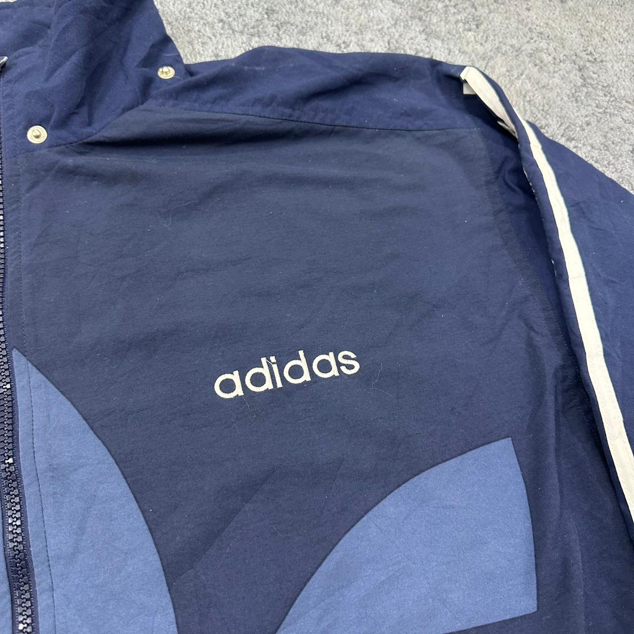Adidas vintage Windbreaker Trackjacket Jacke blau XL