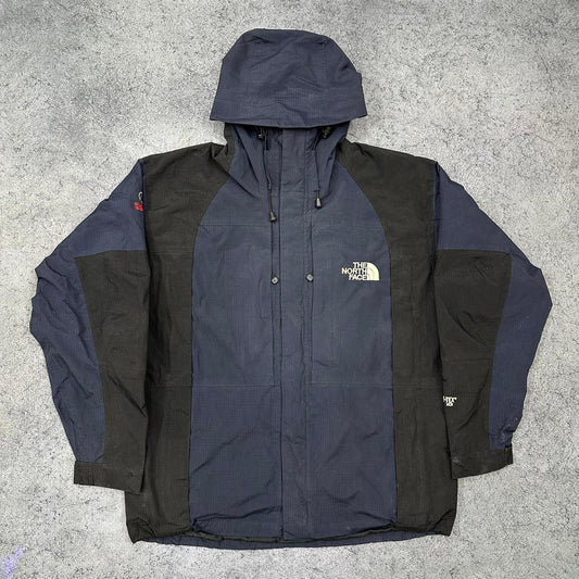 The North Face Gore-Tex vintage Windbreaker allwetter outdoor Jacke blau L