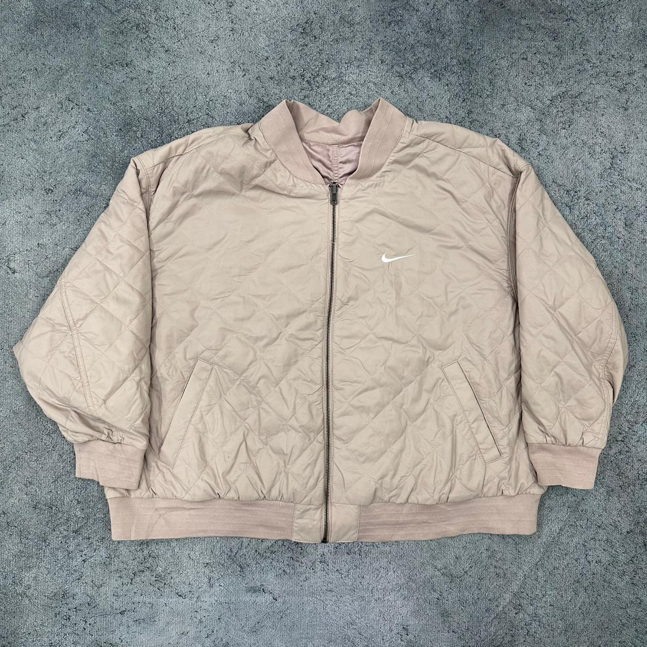 Nike vintage big Swoosh Bomberjacke Wendejacke 2in1 rosa XL