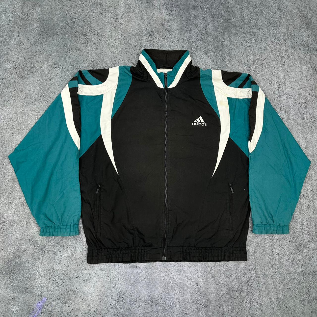 Adidas vintage Windbreaker Trackjacket grün XL