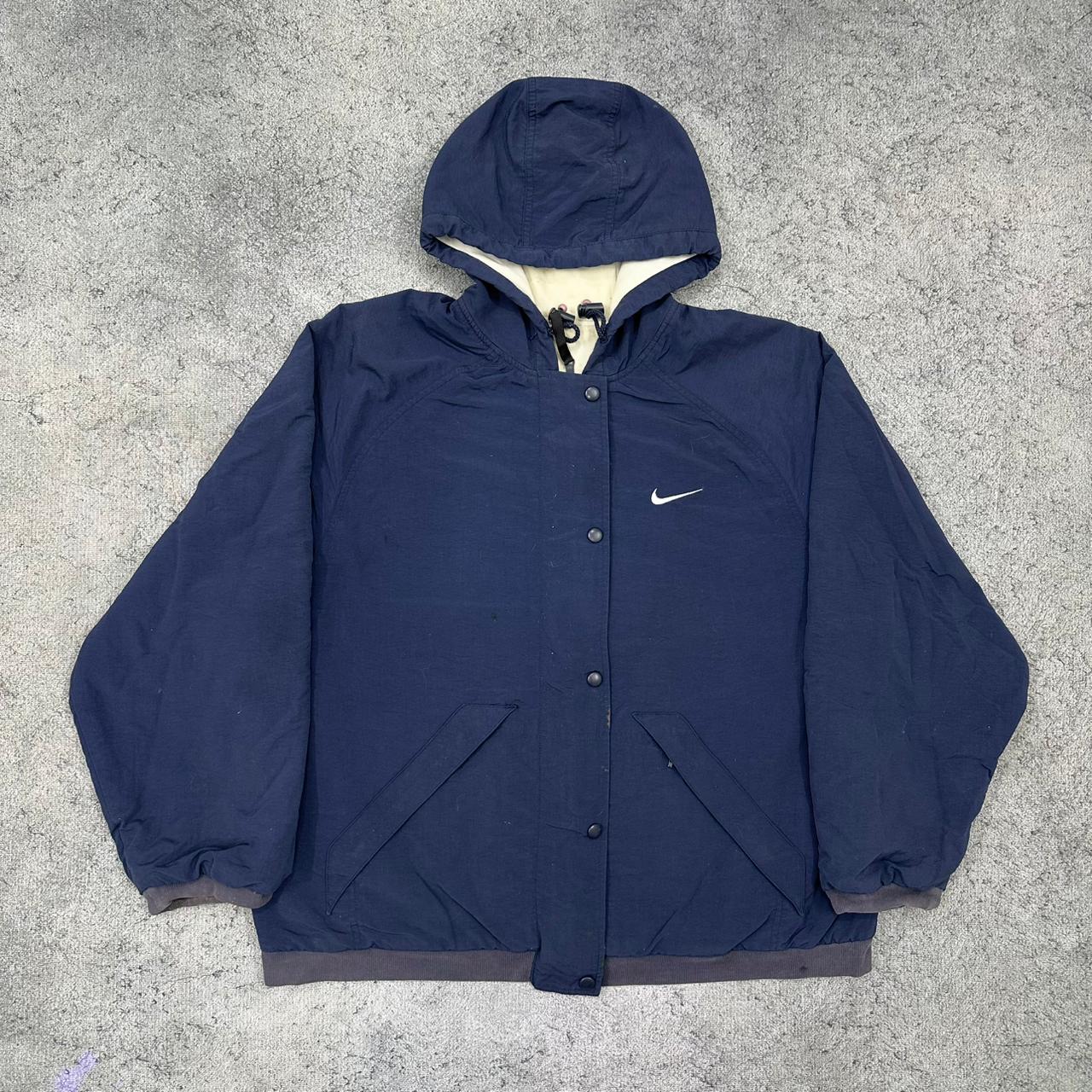 Nike vintage Wendejacke Collegejacke blau M