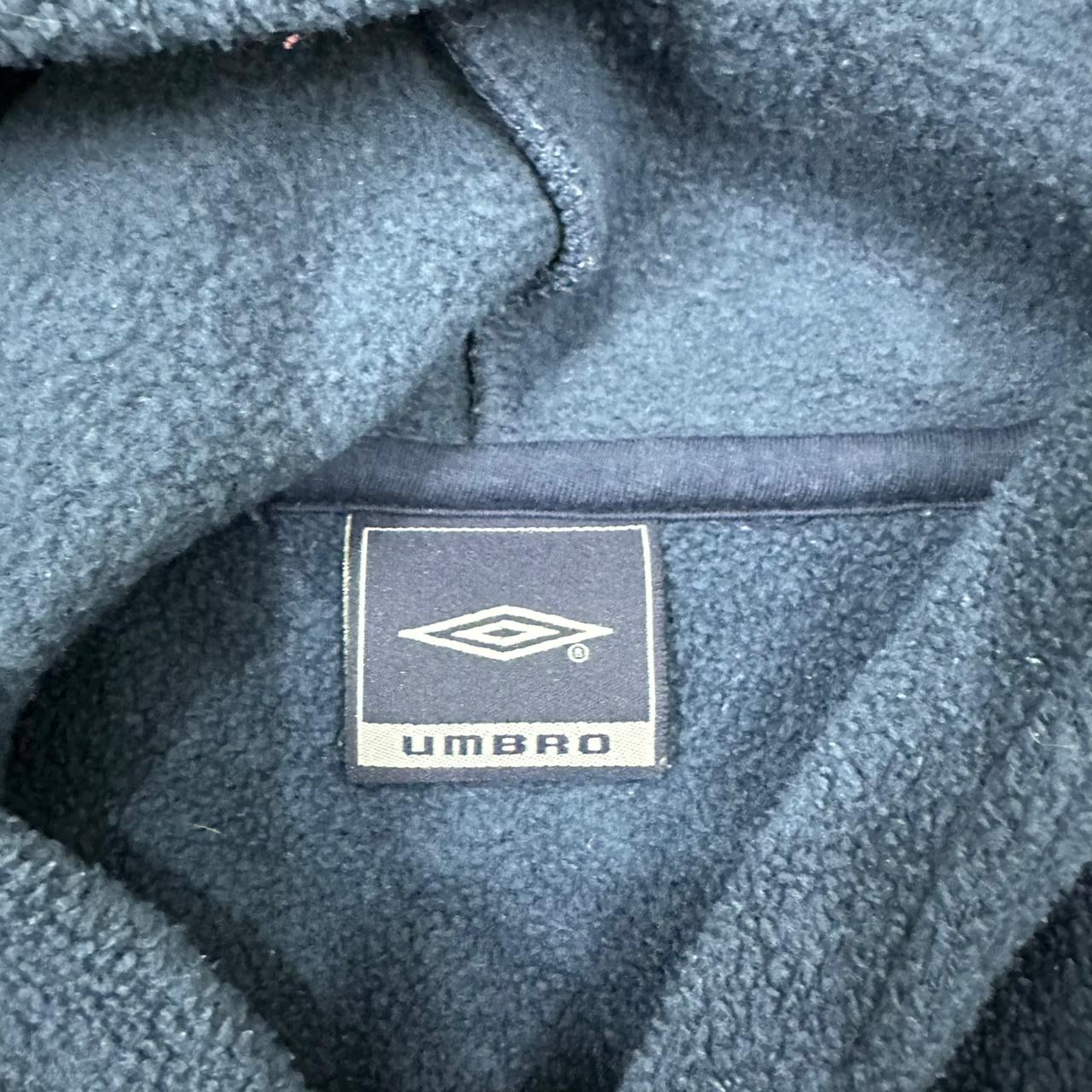 Umbro vintage Fleece Hoodie Pullover blau M