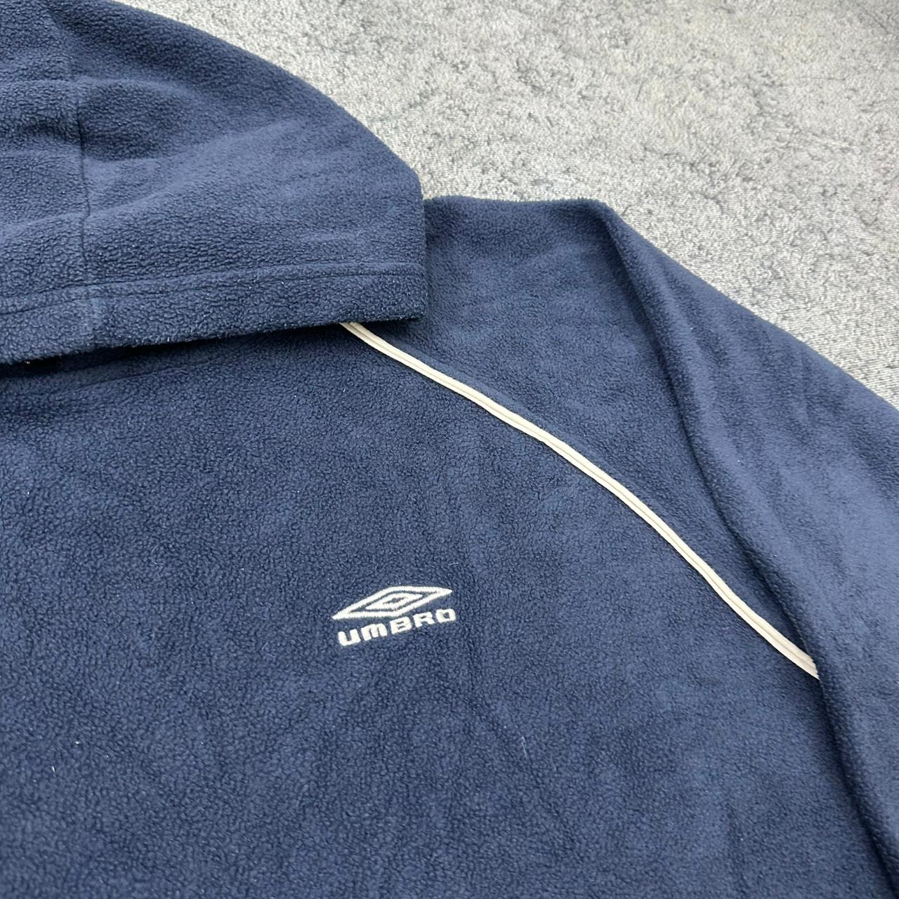 Umbro vintage Fleece Hoodie Pullover blau M