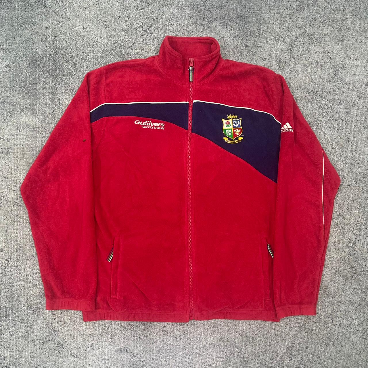 Adidas Fleecejacke zipper rot M