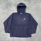 Adidas vintage Fleece Hoodie Pullover blau XS