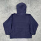 Adidas vintage Fleece Hoodie Pullover blau XS