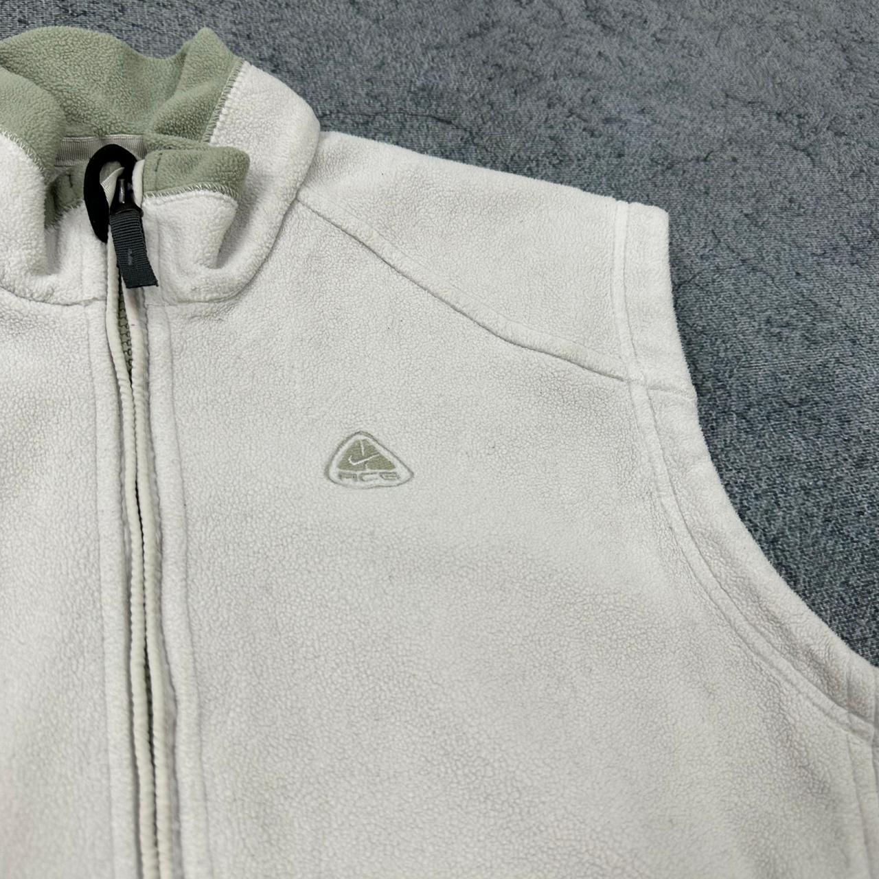Nike ACG Fleece Weste Jacke Zipper weiß M