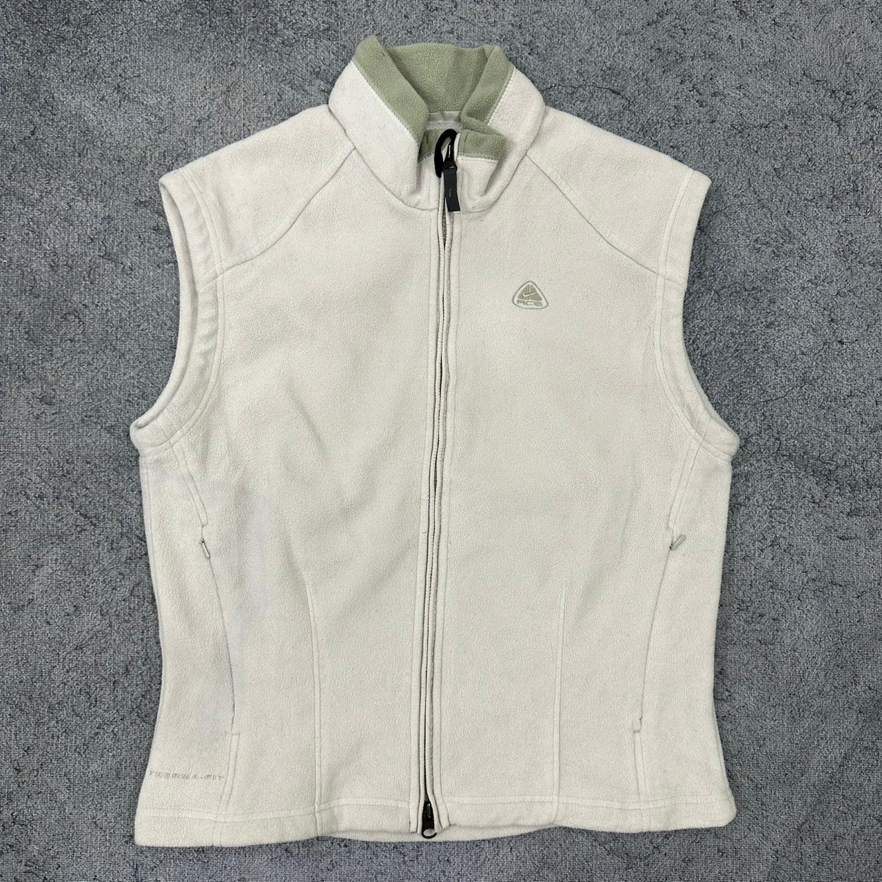Nike ACG Fleece Weste Jacke Zipper weiß M