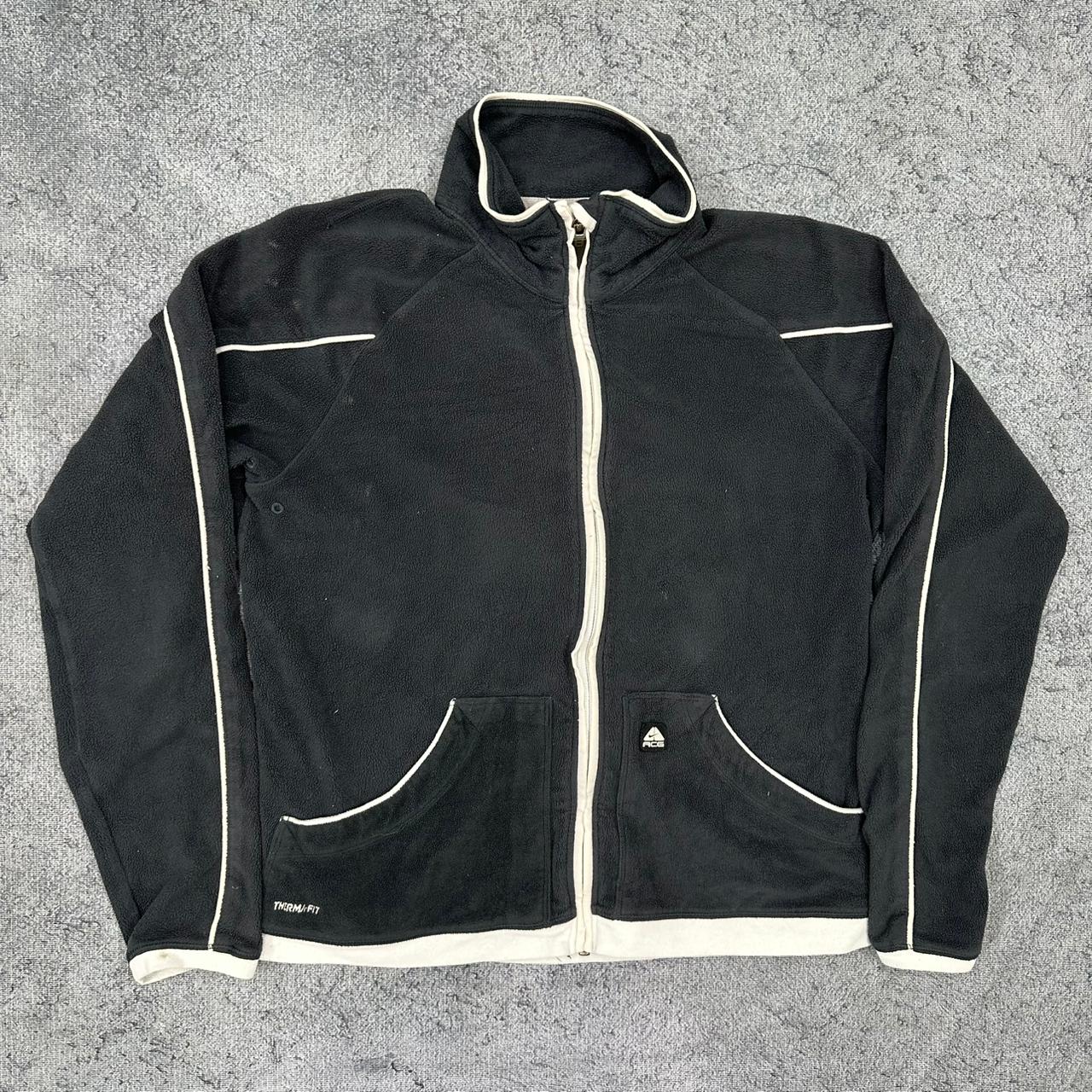 Nike ACG vintage Fleece Jacke Zipper grau M