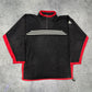 Adidas vintage Fleece Zip Sweatshirt schwarz XXL