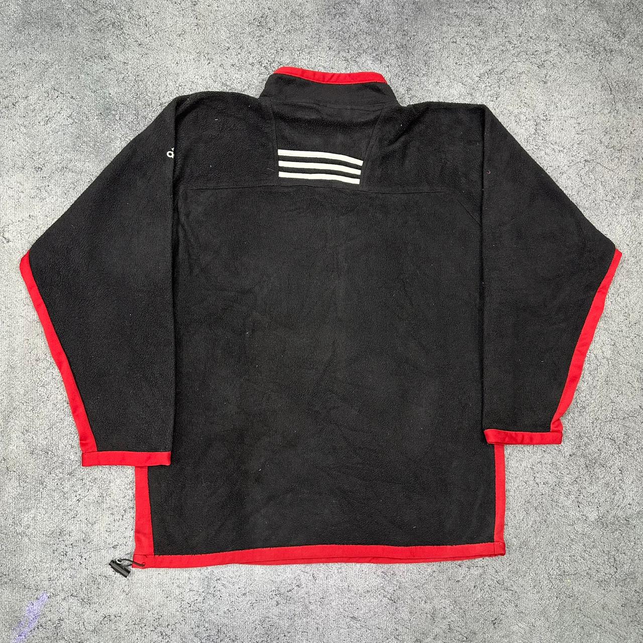 Adidas vintage Fleece Zip Sweatshirt schwarz XXL