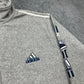 Adidas one big Logo vintage Zipper Fleece Jacke grau L