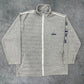Adidas one big Logo vintage Zipper Fleece Jacke grau L