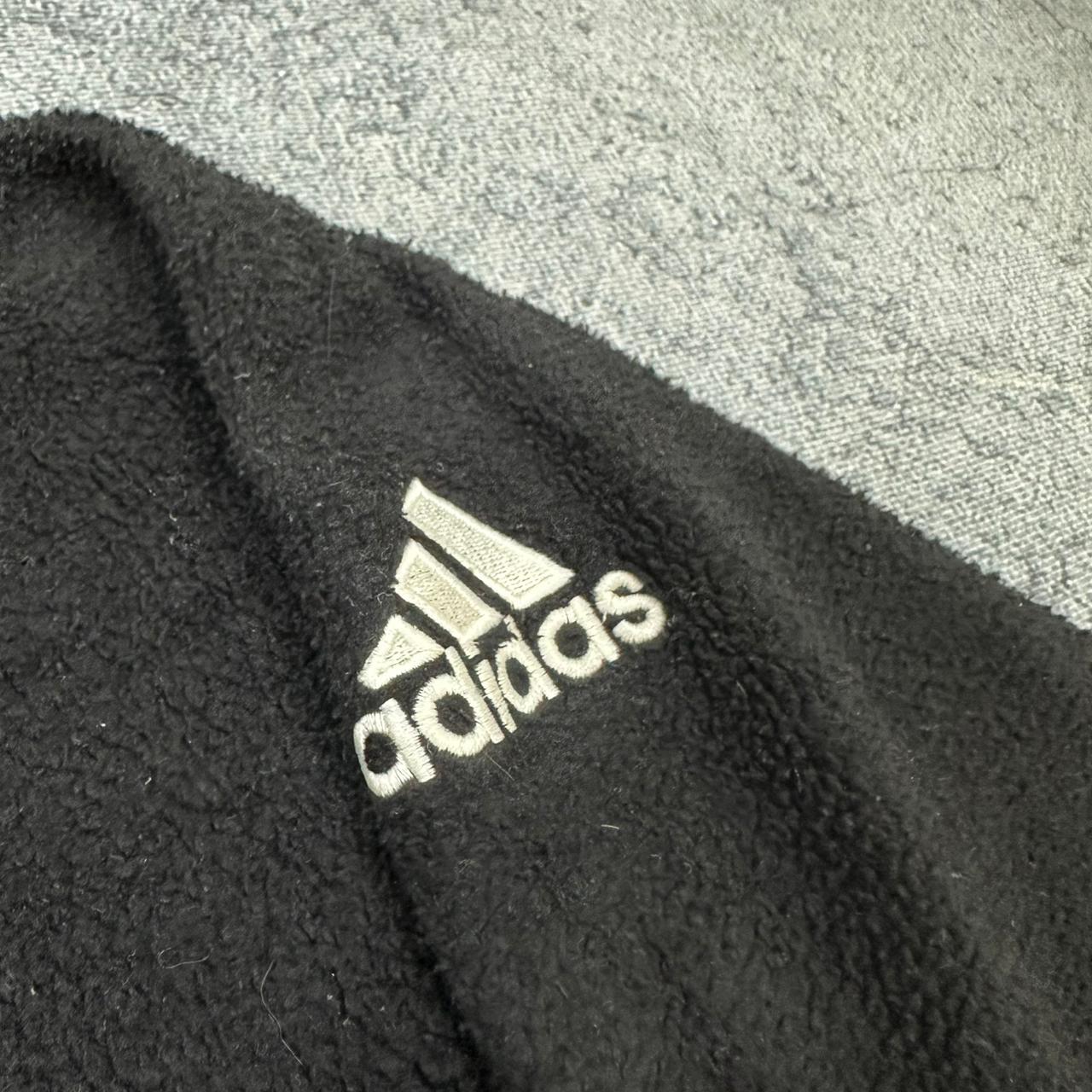 Adidas vintage Fleece Zip Sweatshirt schwarz XXL