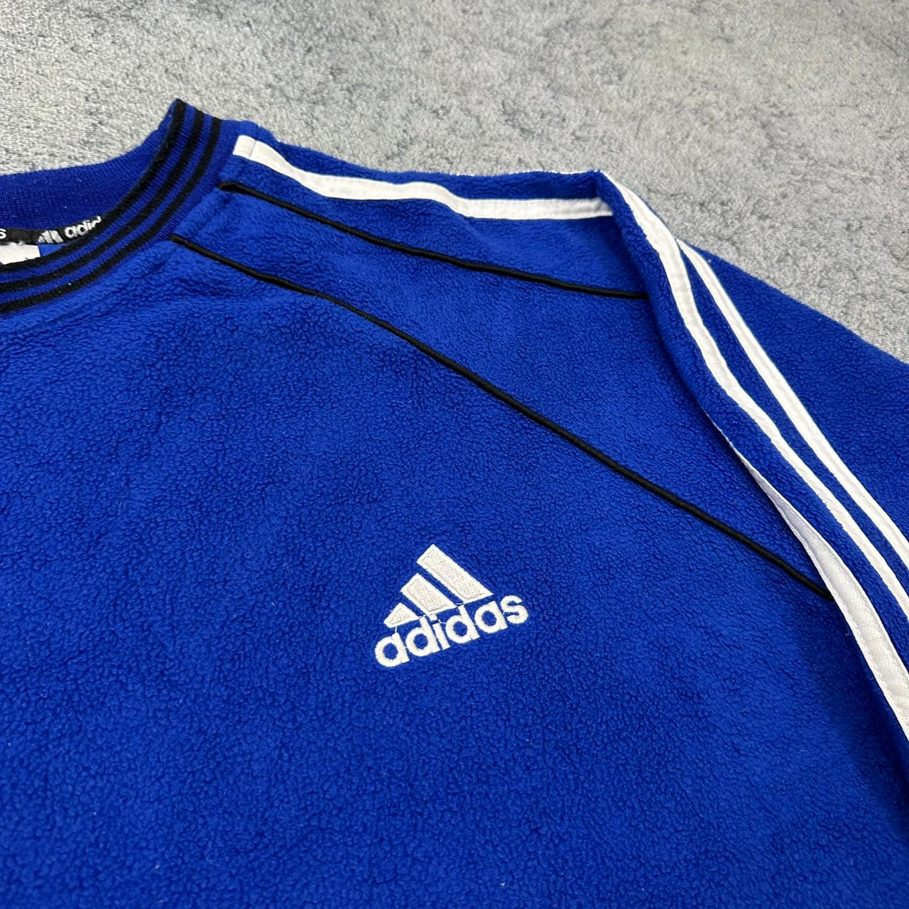 Adidas vintage Fleece Sweatshirt Sweater blau L