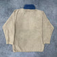 Adidas vintage Fleece Jacke Zipper beige S