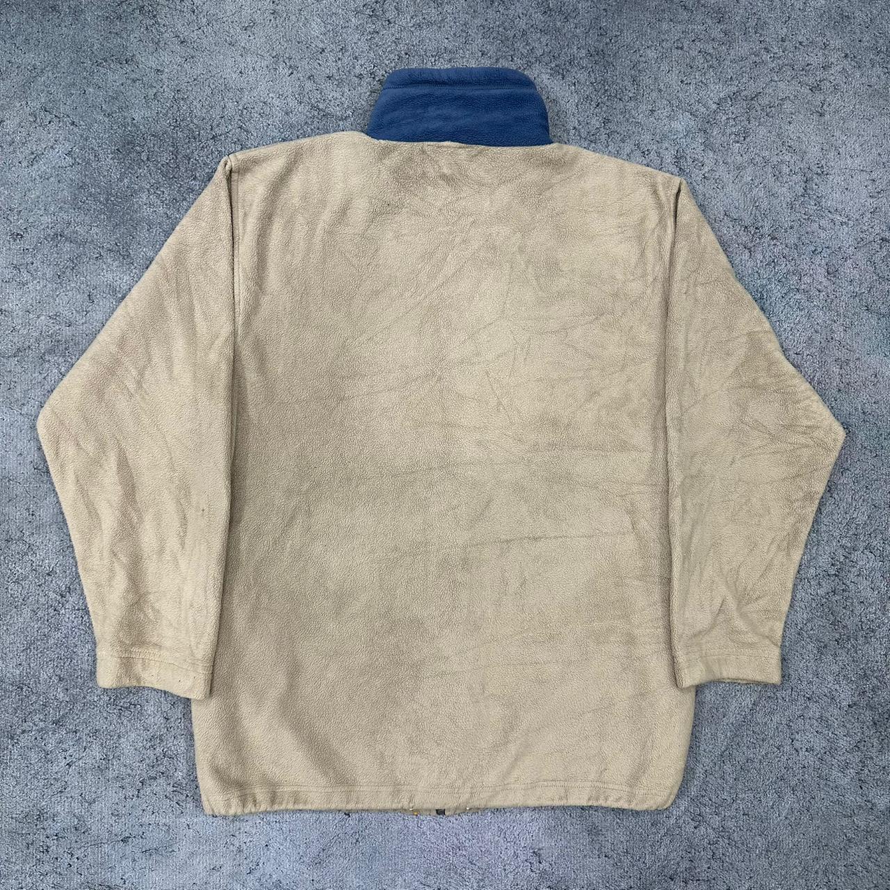 Adidas vintage Fleece Jacke Zipper beige S