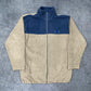 Adidas vintage Fleece Jacke Zipper beige S