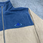 Adidas vintage Fleece Jacke Zipper beige S