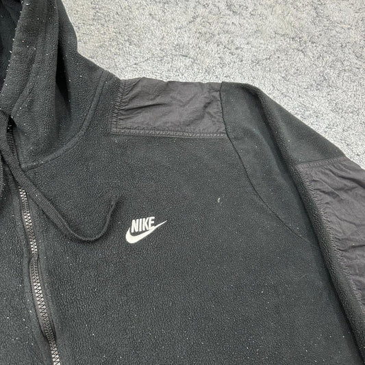 Nike Fleece Jacke Zipper schwarz XL