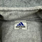 Adidas one big Logo vintage Zipper Fleece Jacke grau L
