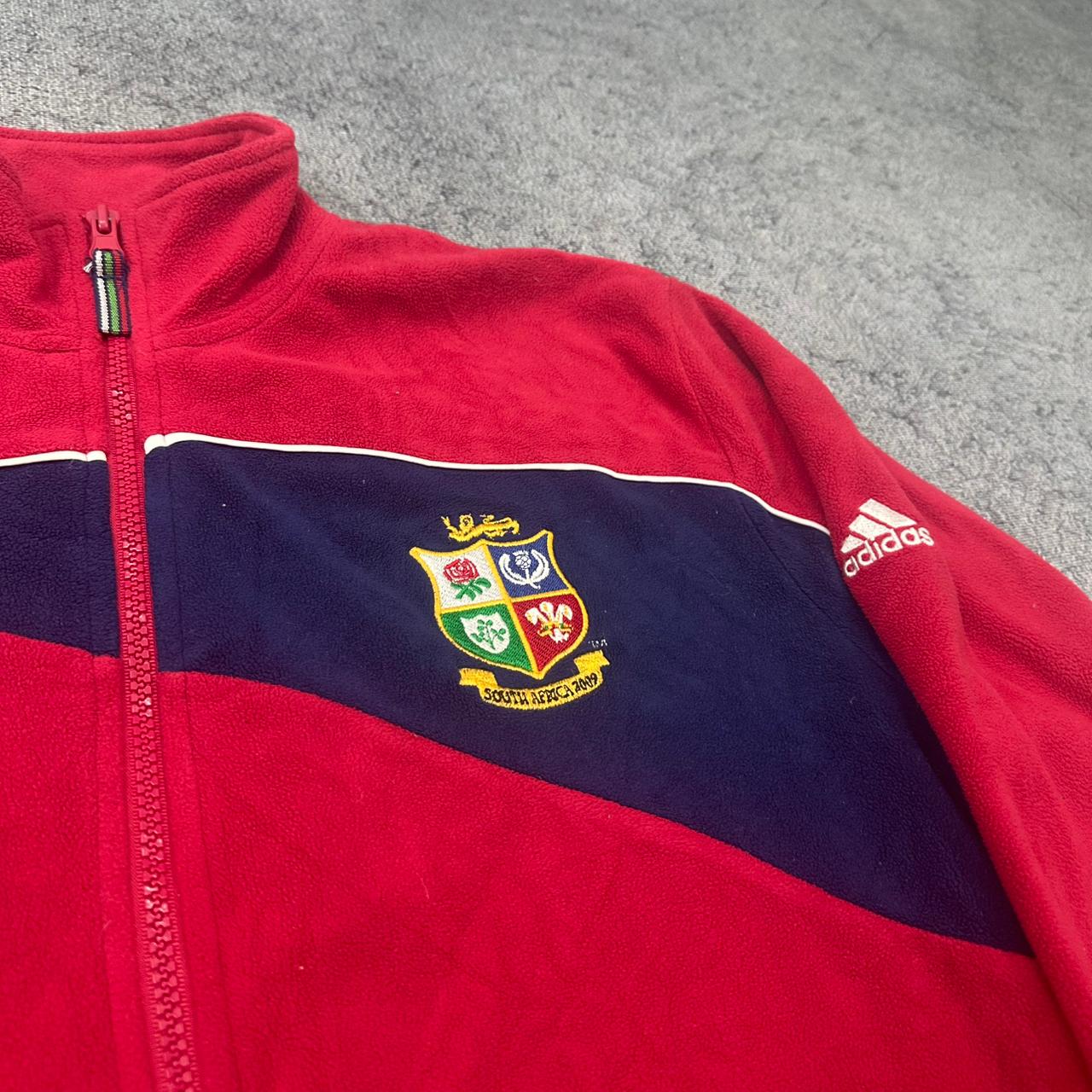 Adidas Fleecejacke zipper rot M