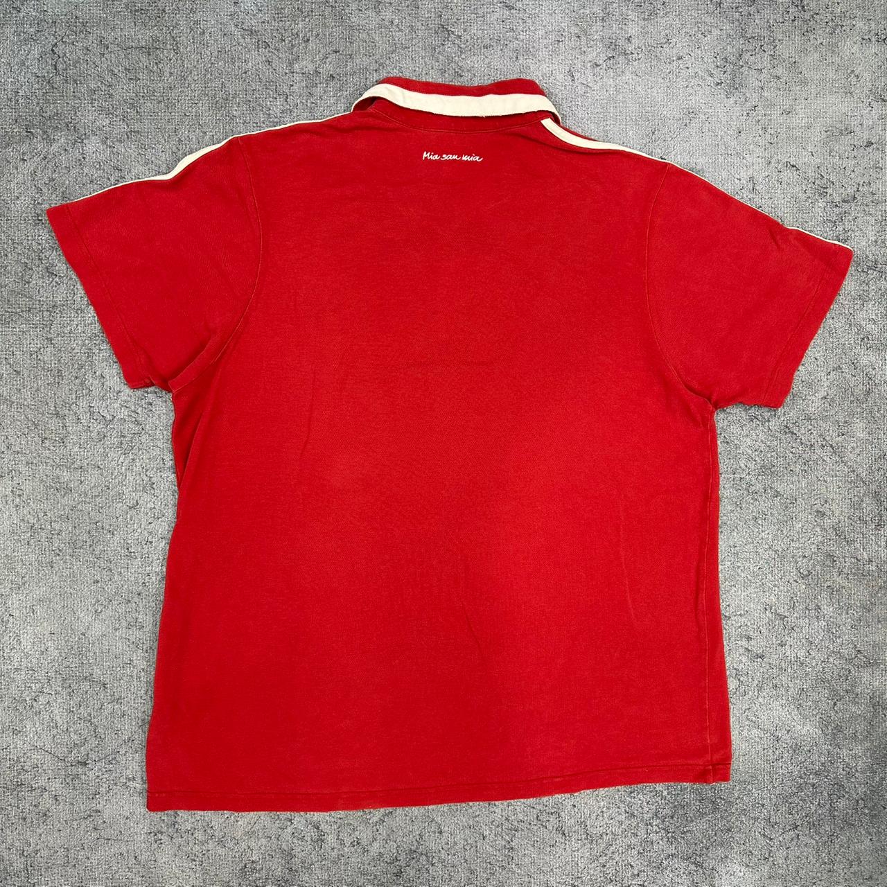 Fc Bayern München 2013/14 Adidas vintage Polo Shirt T-Shirt Jersey Rot XL