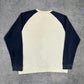 Adidas vintage big logo Sweatshirt Crewneck Sweater beige L