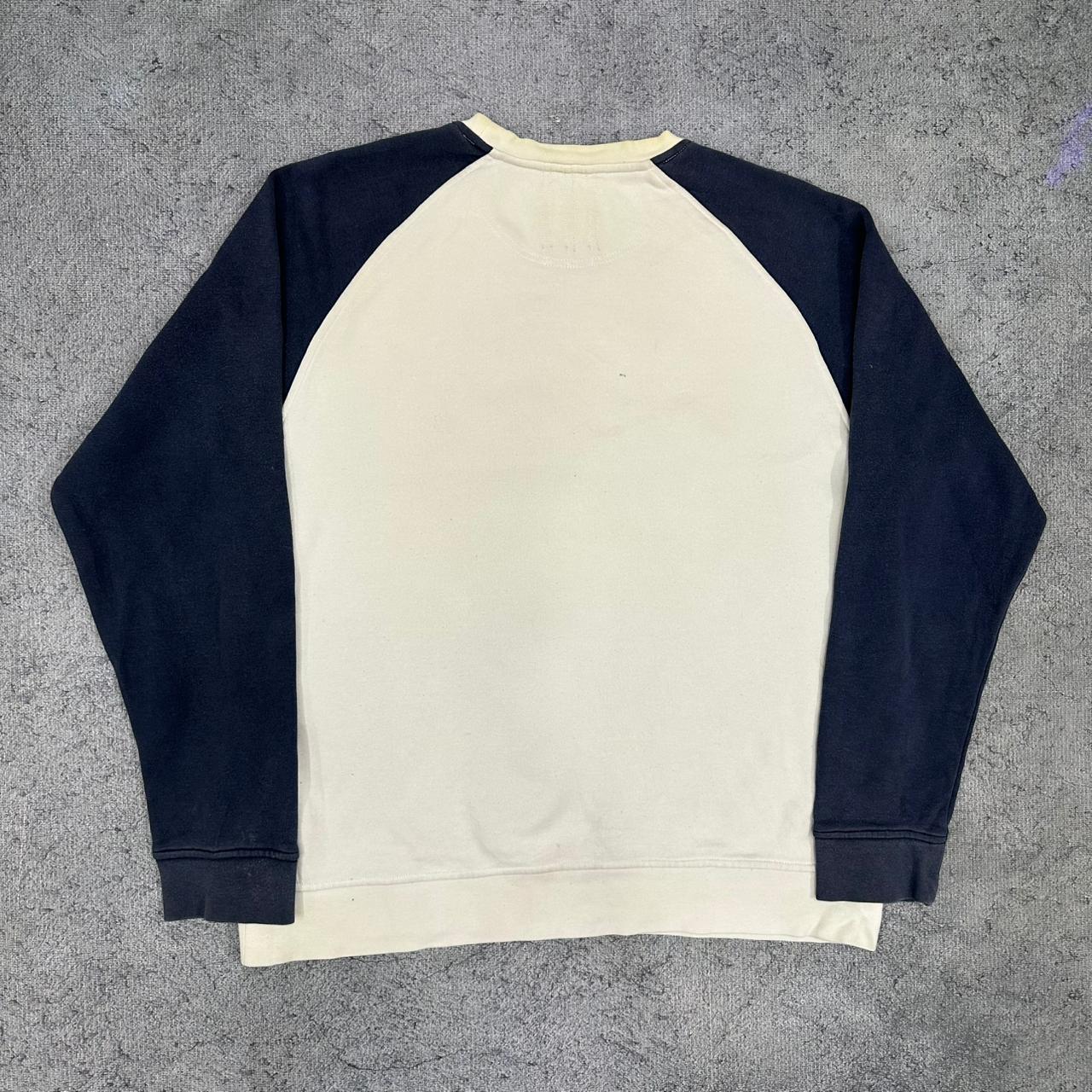 Adidas vintage big logo Sweatshirt Crewneck Sweater beige L