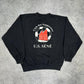 Nike vintage small Swoosh embroidery Sweatshirt Crewneck Sweater oversized schwarz L