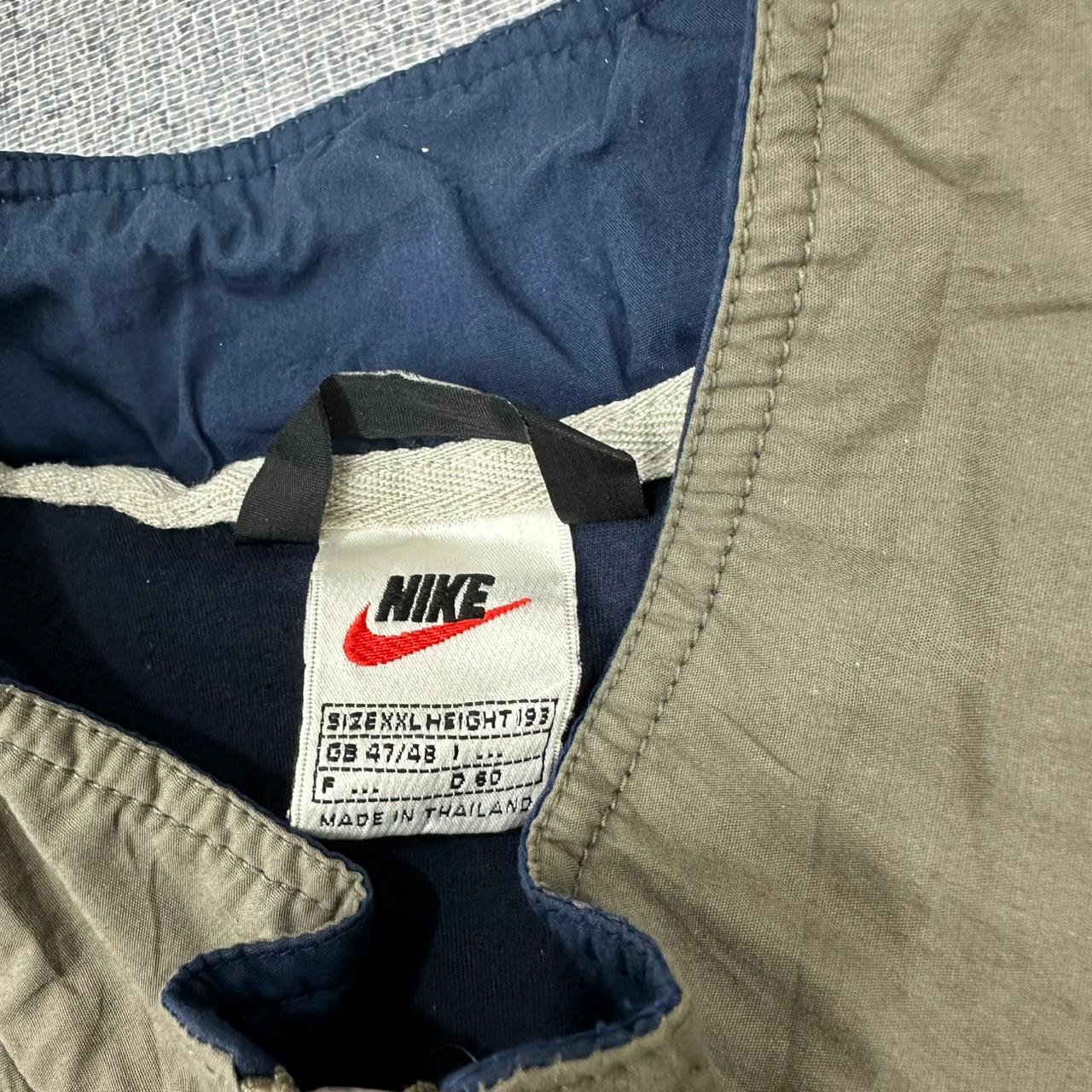 Nike vintage Windbreaker Trackjacket Jacke streetwear Khaki Grün XXL