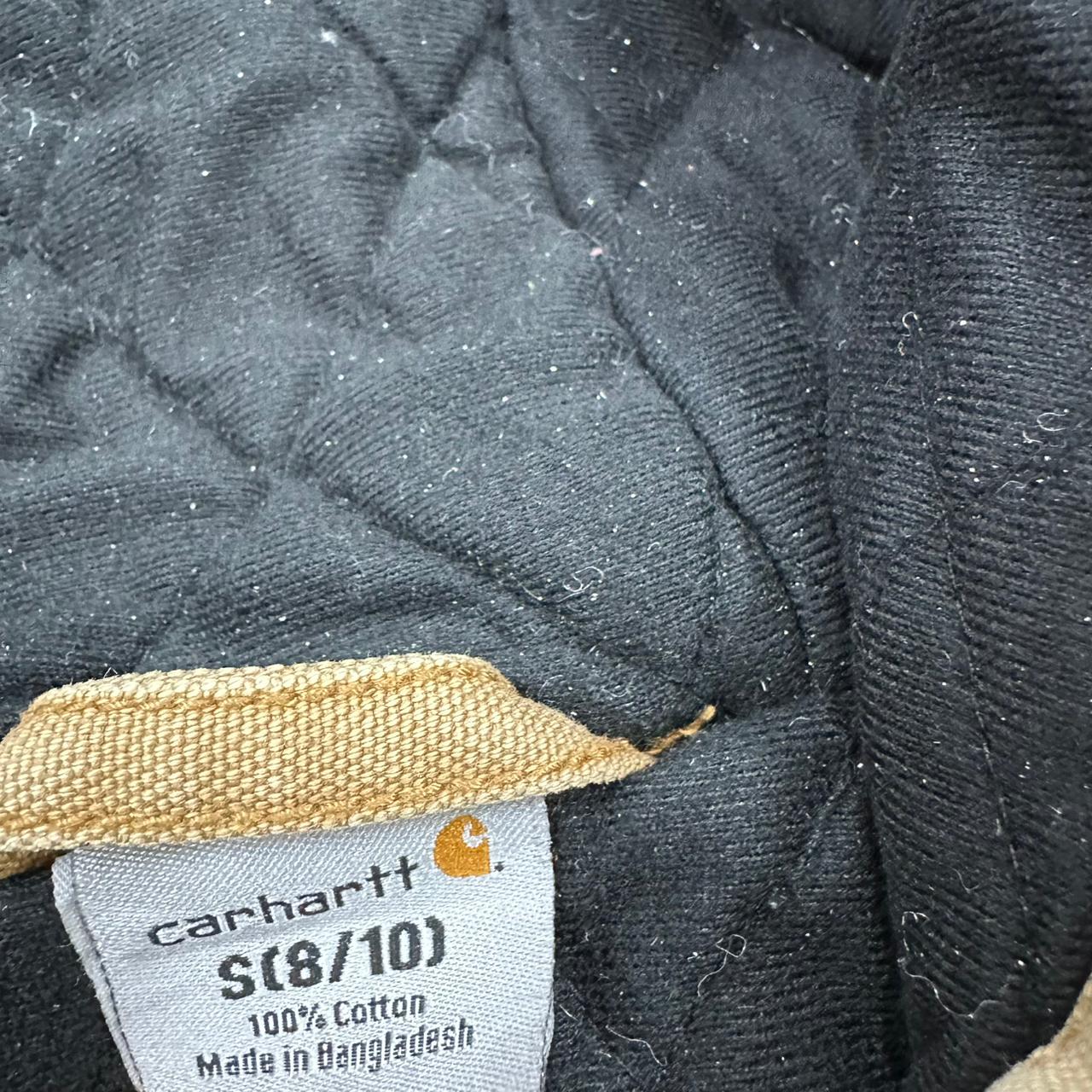 Carhartt vintage workwear Jacke heavyweight Hoodie Zipper Jacket beige Kinder S