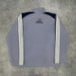 Adidas vintage Trackjacket Windbreaker Jacke streetwear three stripes blau L