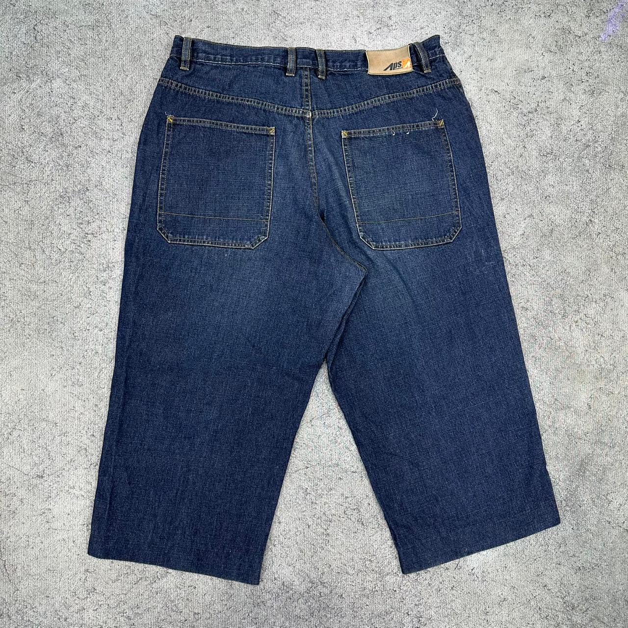 Aeropostale APS vintage baggy Denim 3/4 Jeans Double Knee Hip Hop Jorts W38 XL
