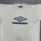 Umbro vintage big Logo T-Shirt Tee Shirt grau XXL